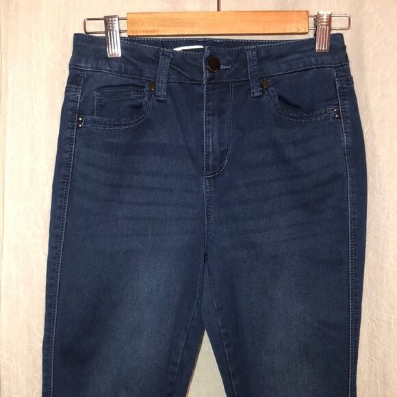 Seven7 Size 4 High Rise Skinny Dark Wash Jeans - Picture 3 of 16